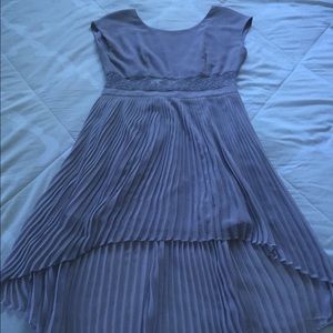 Lavender lace high low dress