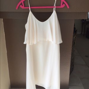 Simple off white dress bcbg