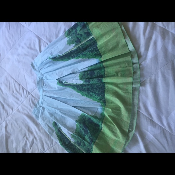 Landscape printed skirt