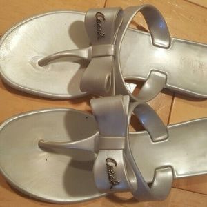 Coach sandals with bow
