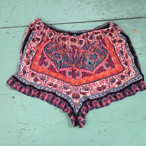 flowy bohemian shorts