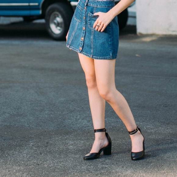 American Apparel Vegan Leather Betty Heels