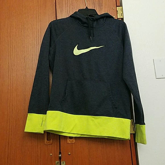 Dark grey and yellow hoodie