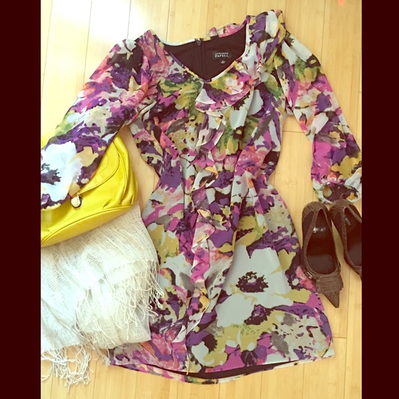 Adrianna Papell floral midi dress - Picture 1 of 4