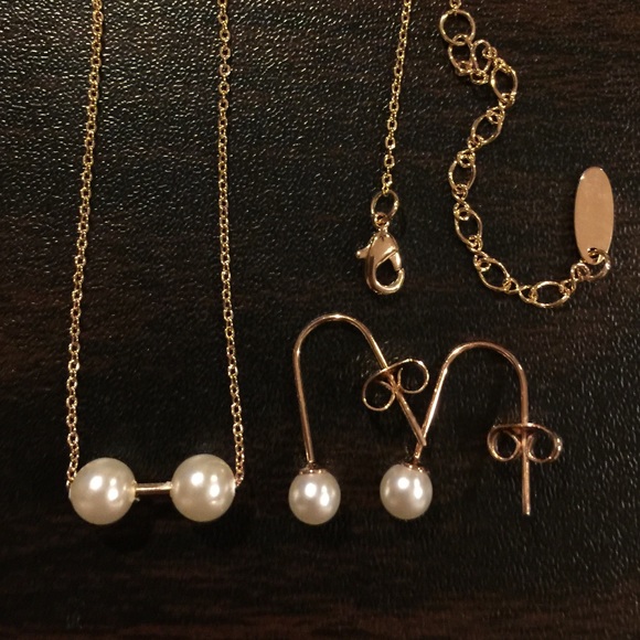 Rose gold plated set