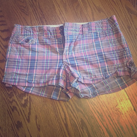 American Eagle Plaid Shorts