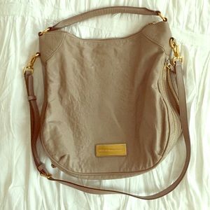 Marc Jacobs, Large Hobo Purse, Light Tan Leather