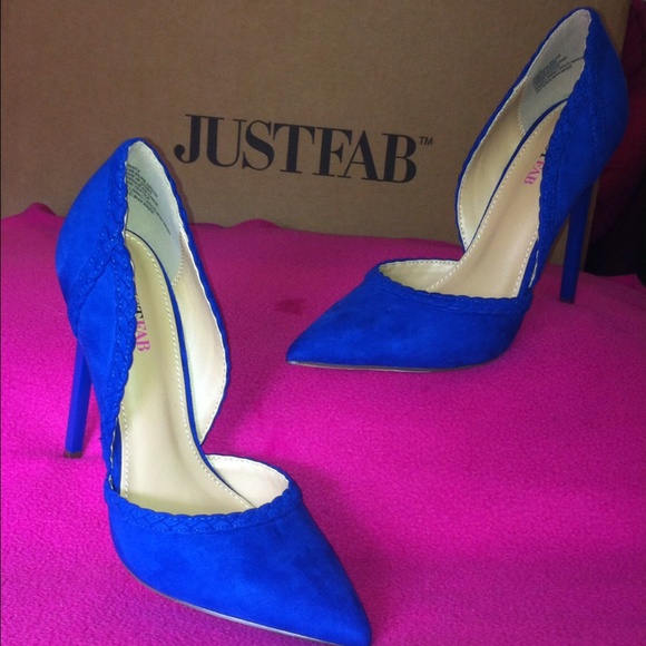 SOLD!!!Royal Blue Stiletto Heels by JustFab - Picture 2 of 4