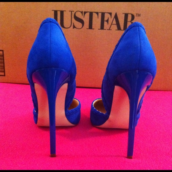 SOLD!!!Royal Blue Stiletto Heels by JustFab - Picture 3 of 4