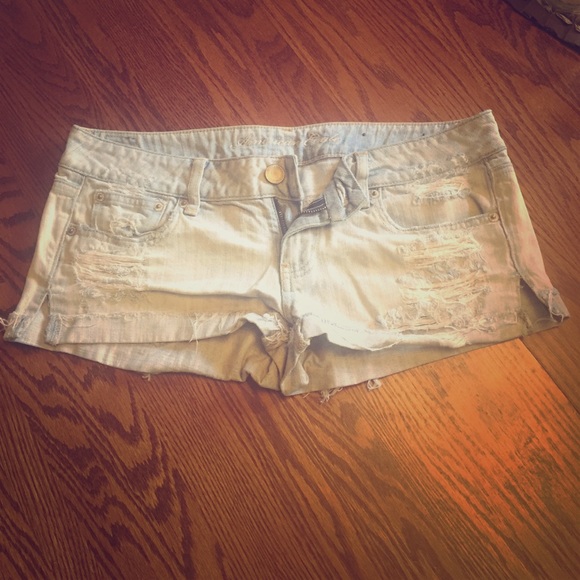 American Eagle Light Wash Shorts