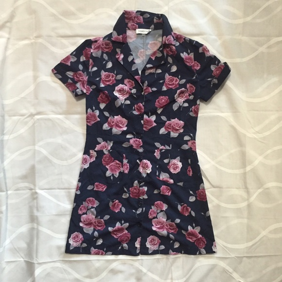 Rose shirt dress