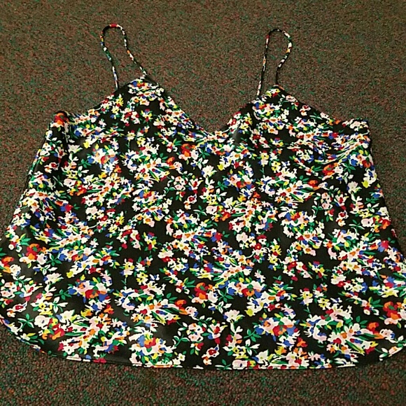 FLOWERY SILK CAMISOLE