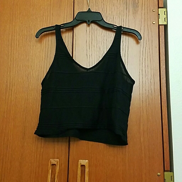 Black Topshop crop top