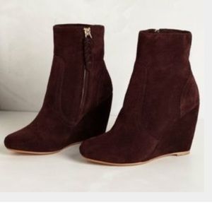 🆕 Joie Burgundy Wedge Booties
