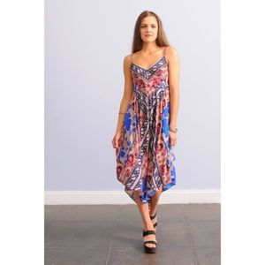 Plenty by Tracy Reese Floral Scarf Slip Dress