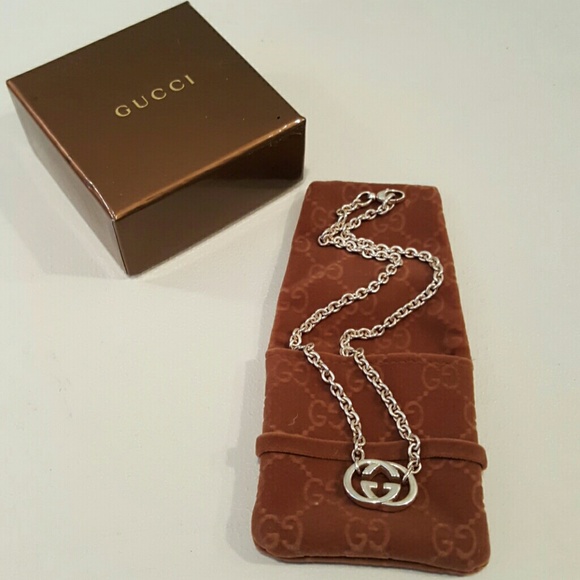 GUCCI New! Authentic Chain Necklace with Logo