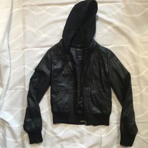 Faux leather jacket