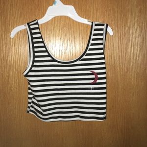 Billabong striped tank top/crop top