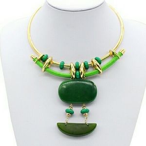 Green and Gold Necklace