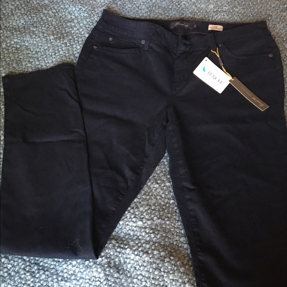 Navy Level 99 brand Lily jeans.