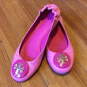 Tory Burch Size 7.5 Pink Flats