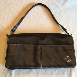 Ralph Lauren black leather purse