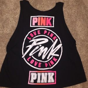 pink tank top