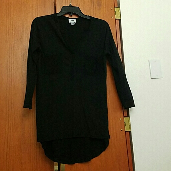 LONG BLACK TUNIC SHIRT