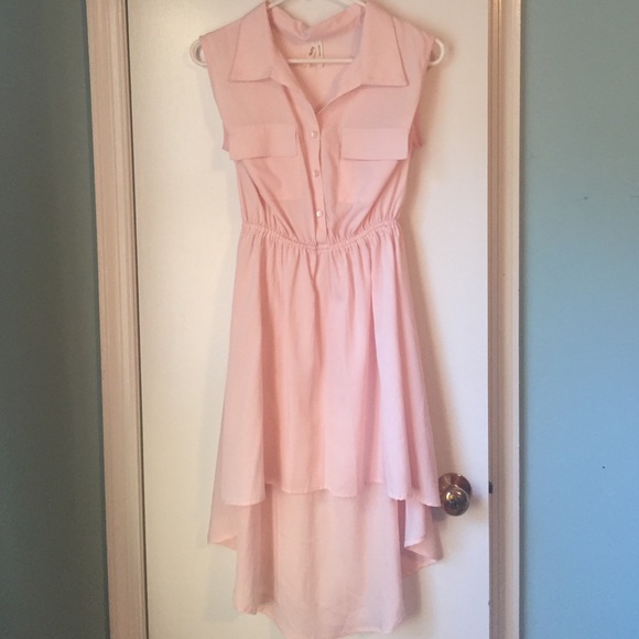NWOT Pink mid-high dress