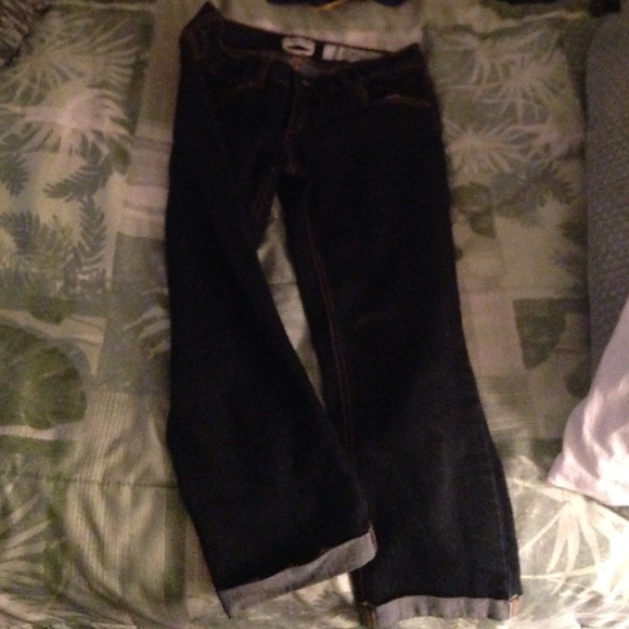 Skinny jeans short cut though