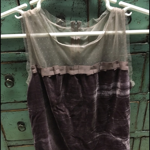 NWOT AT LOFT Sleeveless blouse- velvet and lace!