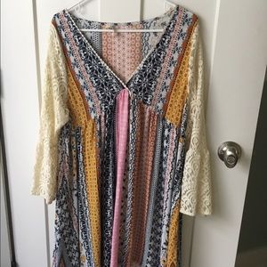 Boho print dress