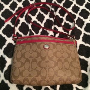 RED COACH CROSSBODY