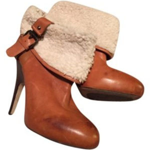 Dolce Vita booties w/ wood heel. Worn once!