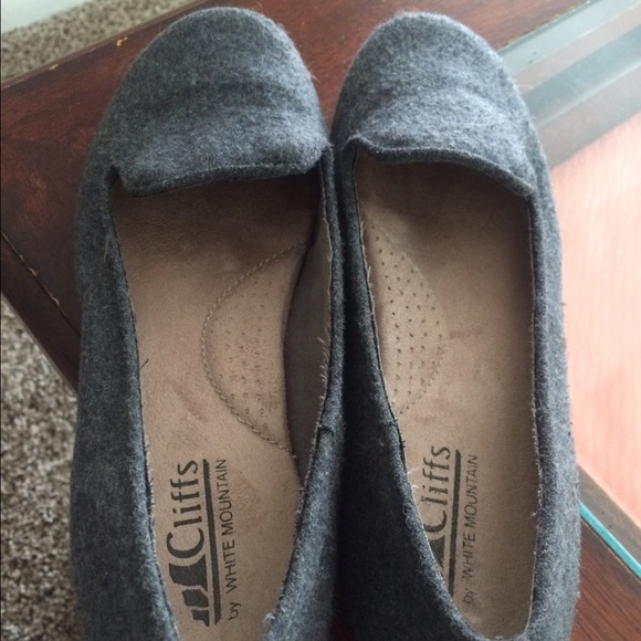 Gray loafers