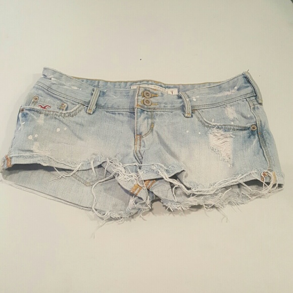 Hollister Light Wash Jean Shorts Size 1