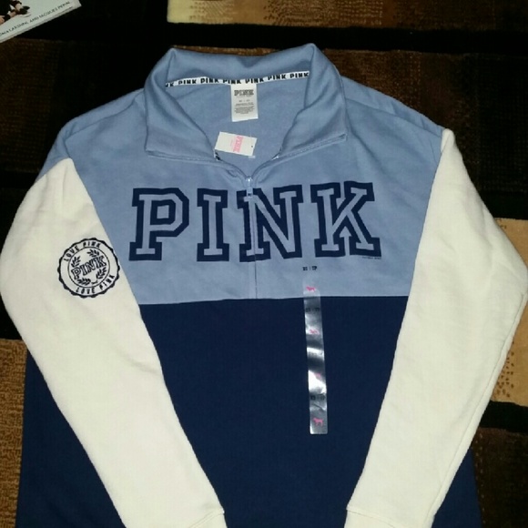 🎉SOLD!!!VS PINK High Low Half Zip Sweatshirt ! - Picture 4 of 4