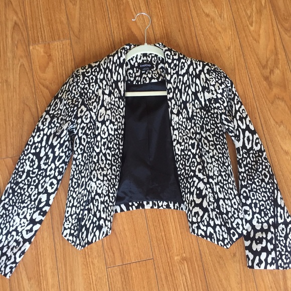 bebe Jackets & Blazers - Leopard black & white Blazer