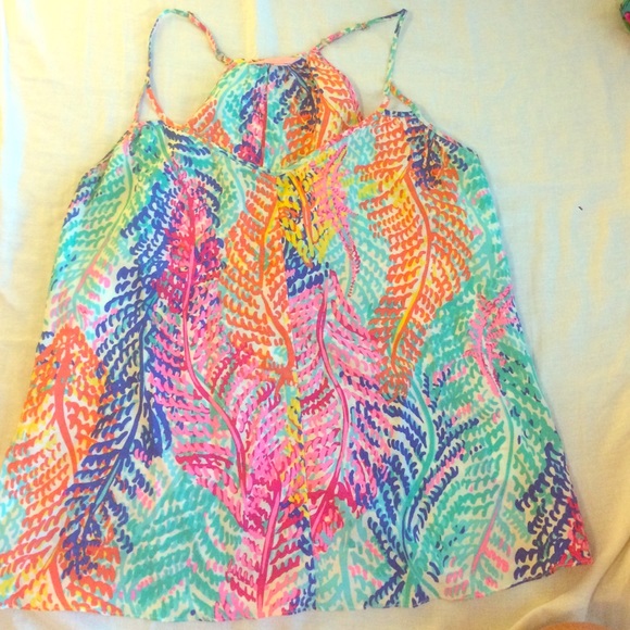 Lilly Pulitzer silk tank size medium