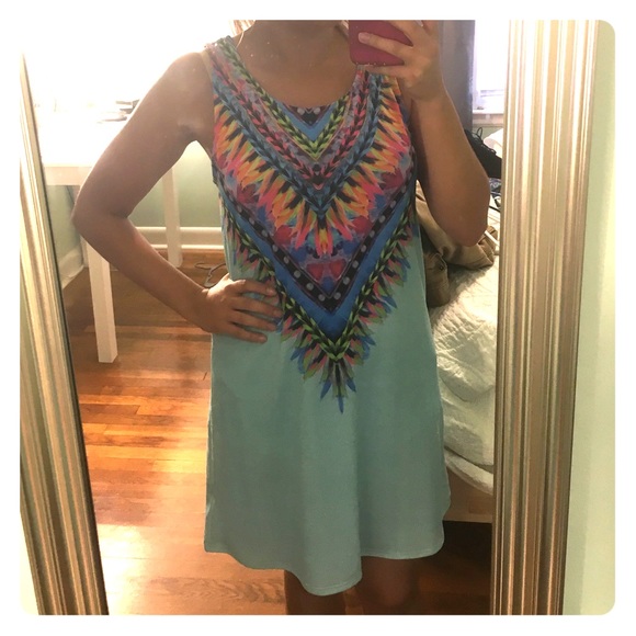 Neon Tribal Tank Dress
