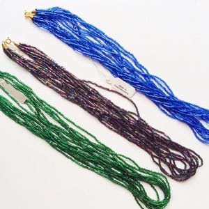 3 Vintage Czech Necklaces