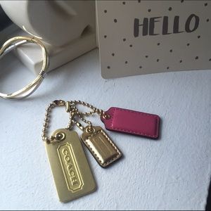 3 Coach chains and key tags