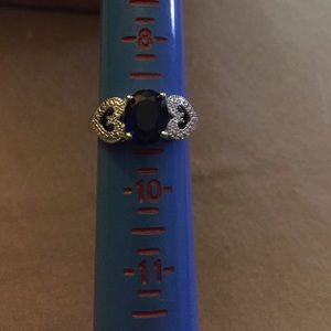 Blue costume ring