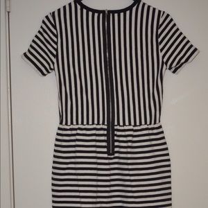Black and white striped dress!!