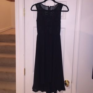 H&M Black High-Low dress