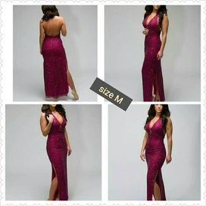 Long Sequins Dress by Scala