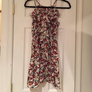 Rose printed dress