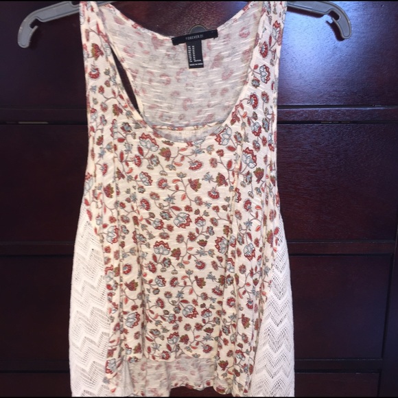 Forever 21 floral print tank top