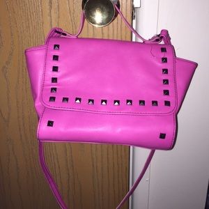 Bright pink purse