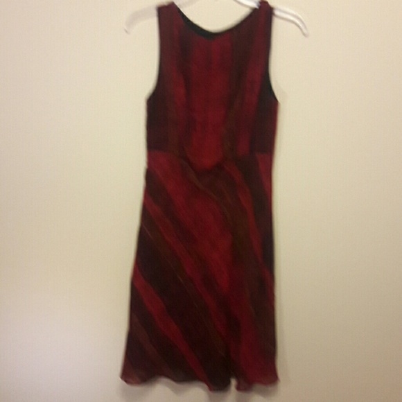 Carol Little sheer fully lined cocktail dress